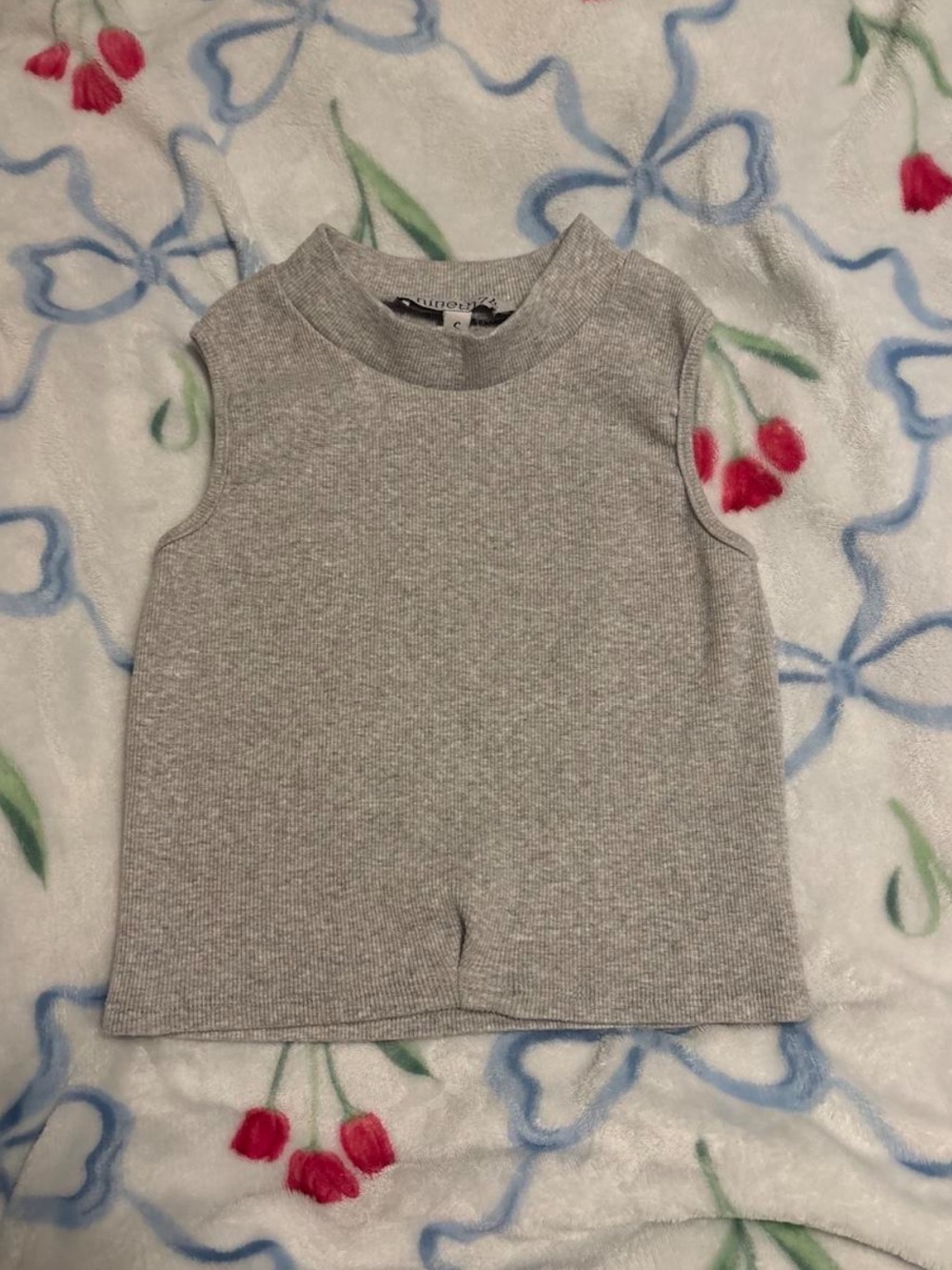 Grey Sleeveless Tank Top